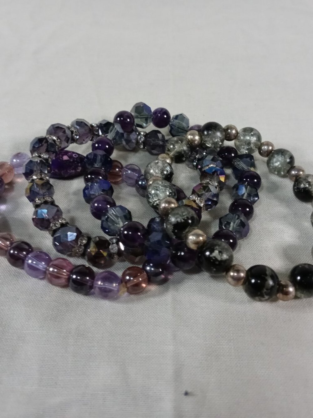 4 Handmade Women Bead Bracelets Beautiful Earth Tone Jewelry Bundle Set New Cond